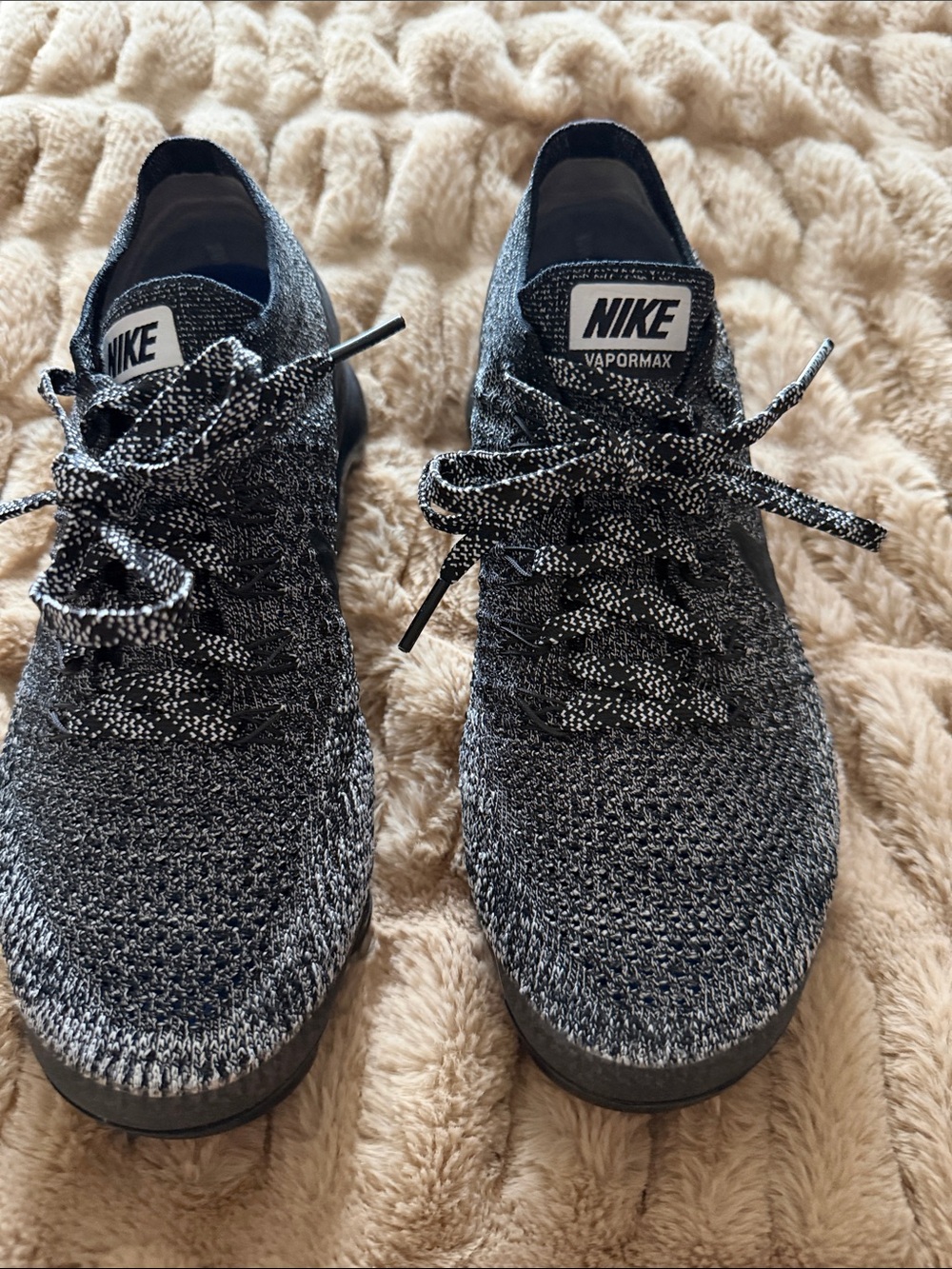 Nike Vapormax Women’s Black & White Flyknit Sneakers